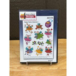 Amazing Designs Happy Fairies Collection I Embroidery Design CD-ROM ADC1478